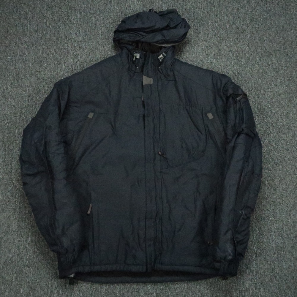 GAP‎ Jacket Mens Medium Blue Outerwear Division Arctic Expedition Coat Hooded